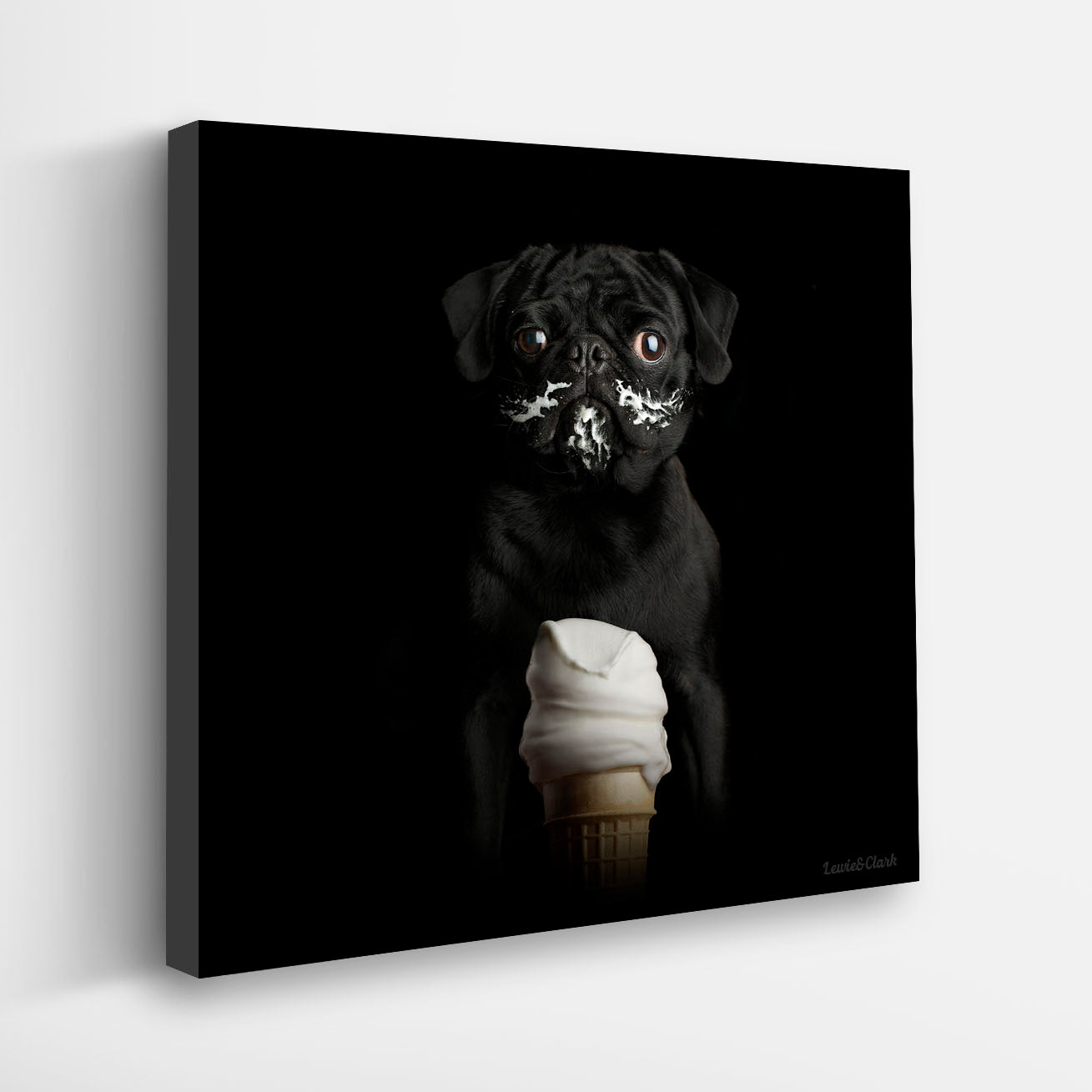 Pug on sale wall art