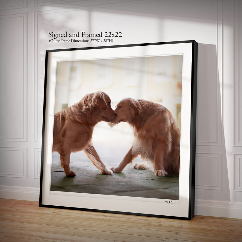 HEART & SOUL Dog Canvas Art  Print - Golden Retriever Wall Artwork